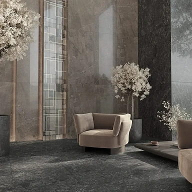Керамогранит Kerama Marazzi KM6060G0971R Марсель чёрный матовый обрезной 60x60x0,9