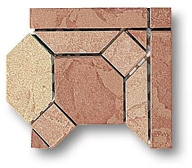 Декоративная вставка Casalgrande Padana Ardesia Angolo A Naturale 15x15