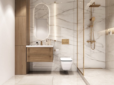 Керамогранит Cersanit 17130 Light Marquina полированный бежевый ректификат 60x120