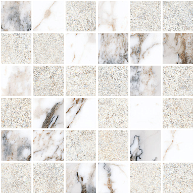 Vitra K9498838R001VTE0 Marble-Stone Мозаика Белый Матовый-Лаппато Ректификат 30x30