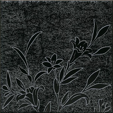 Декор Kerama Marazzi HGD/B569/5292 Барберино 5 чёрный глянцевый 20x20