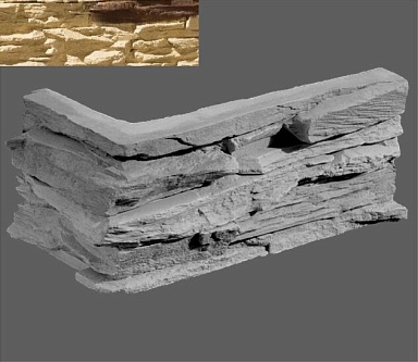 Искусственный камень Leonardo Stone Угловой элемент Перуджа 065 20/10x10x3,5