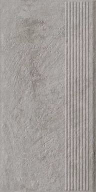 Ступень Paradyz Carrizo Grey Stopnica Prosta Struktura Mat 30x60