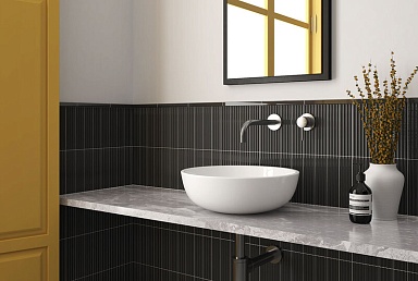 Плитка Equipe 28444 Costa Nova Grey Glossy 5x20