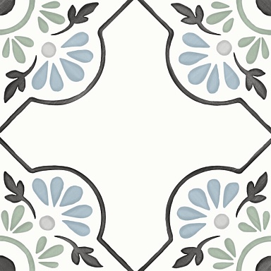 Керамогранит Harmony 31079 Tanger Blue Petals 12.3x12.3