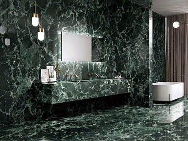 Керамогранит Moreroom Stone MN686CP321606 Prada Green Polished 6mm 160x320