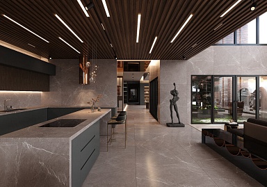 Керамогранит Artcer 1093 Slate Nero Mate 180x120
