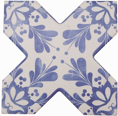 Декор Cevica Becolors Cross Dec. Stencil Electric Blue 13.25х13.25