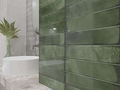 Плитка Azori 00-00109498 Bricks Green 10.5мм 31,5x63