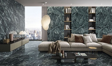 Керамогранит Emil Ceramica EHAA Calacatta Black Lapp Rett. 60x120