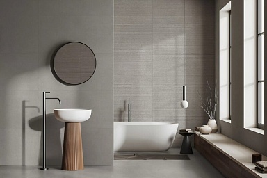 Керамогранит Global Tile GT1206018366MR Floss Светло-серый линии матовый 60x120
