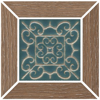 Kerama Marazzi ID157 Вставка Тровазо наборный карамельный матовый 13x13x0,9