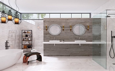 Ступень Kirovit NR0334 K Calacatta серые светлые 30x120