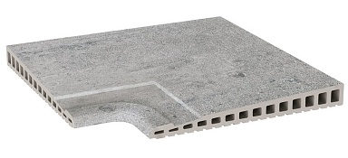 Керамогранит Kerastep Рукохват угол Urban 378 Silver R11/C 310х310х17-30
