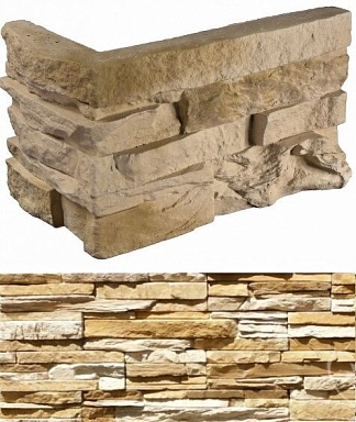 Искусственный камень White Hills 100-35 Кросс Фелл угловой 7х25,5x10 (6х15,5x10)