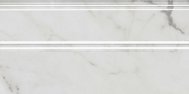 Kerama Marazzi FMA033R Плинтус Коррер белый глянцевый обрезной 30x15x1,7