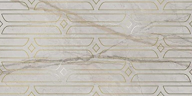 Kerama Marazzi KMD3STA029BR Декор Ифран серый светлый глянцевый обрезной 60x119,5x0,9