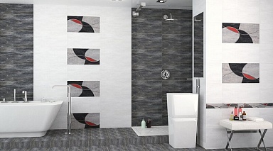 Плитка Azori Pandora Grey Ornament 31,5х63