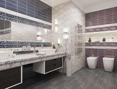Плитка Gracia Ceramica Marchese lilac 02 10х30
