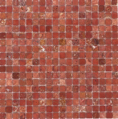 Мозаика Orro Mosaic Travertine Red Pol 15x15x4 305x305