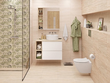 Плитка Cersanit BNG111D Botanica коричневый 20x44