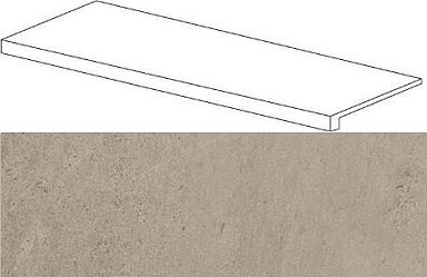 Ступень Атлас Конкорд Россия 620070001081 Silver Grey Scalino Frontale Lap 33x120