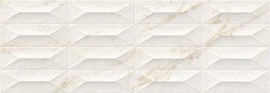 Плитка Marazzi Italy M4PF Marbleplay Ivory Struttura Gem 3D Rett. 30х90