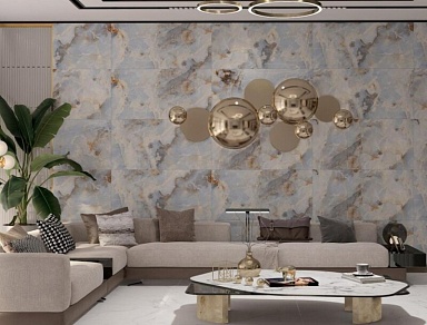 Керамогранит Modern Tile Monty Onyx Azzul Glossy 60x120