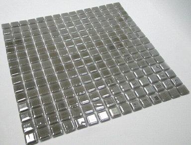Мозаика Keramissimo SP25-2006 Моноколор серебристый перламутровый 31.5x31.5