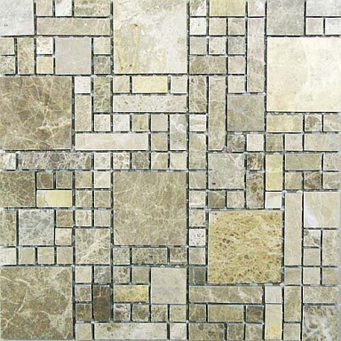 Мозаика Bonaparte Tetris из натурального камня 305*305