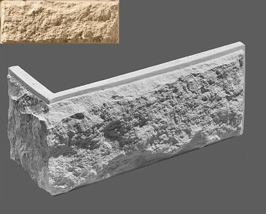 Искусственный камень Leonardo Stone Угловой элемент Шато 051 33/11x16,7x3
