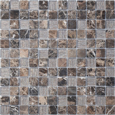 Мозаика Caramelle Mosaic Coffee Jute 23x23x4 298x298