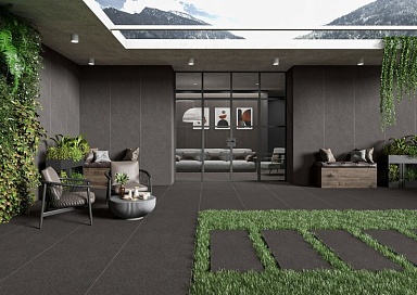 Керамогранит Ennface ENFBD3007GL80300 Granite Nero Glossy 800х3000х15