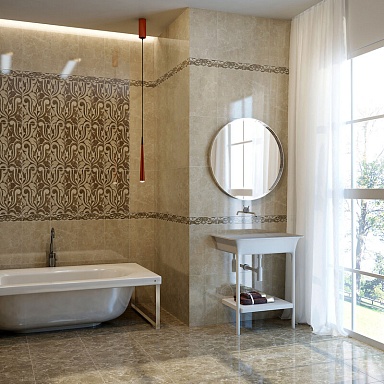 Декор Gracia Ceramica Saloni brown decor 01 30*50