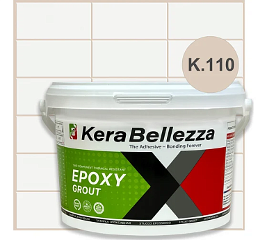 Смеси и затирки Kerabellezza Эпоксидная затирка Design К.110 0,33 кг