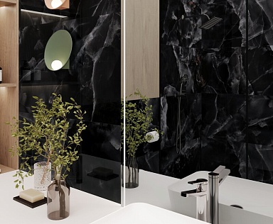 Керамогранит Laparet Andora Black чёрный полированный 60х120