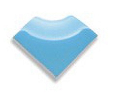 Декоративная вставка Serapool 60221 Внешний торцевой угол Light Blue 4x4