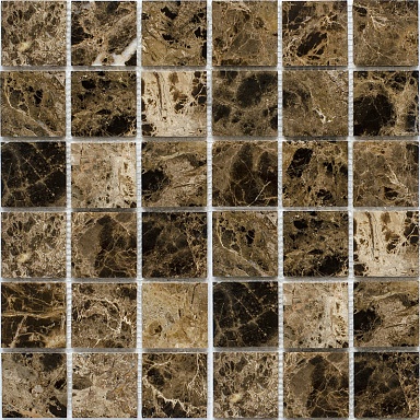 Мозаика StarMosaic JMST055 Dark Emperador Polished 30.5X30.5