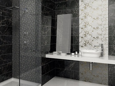 Декор Kerama Marazzi MM12112 Астория белый мозаичный 25x75