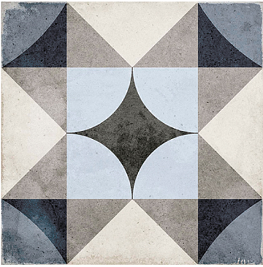 Декор Equipe 24410 Art Nouveau Palais Blue 20x20