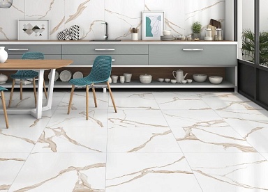 Керамогранит Global Tile GT60600303MR Majestic Белый 60x60