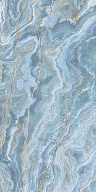 Керамогранит Ava Ceramica 173005 Onice Iride Cobalto Lap Ret 6mm 160x320