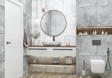 Керамогранит Alma Ceramica GFA114CMT04R Cemento матовый 570x1140x7,5