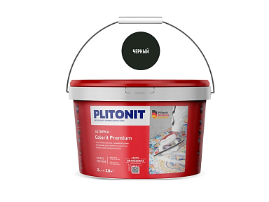 Смеси и затирки Plitonit Colorit Premium Биоцидная (0.5-13 мм) Черная 2 кг