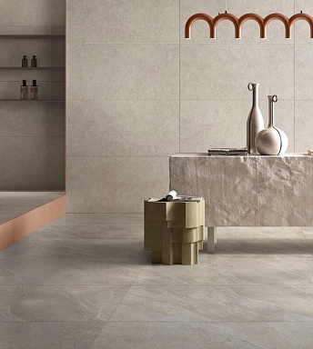Керамогранит Vitra K958015R0001VTER SlateStone Белый Матовый R10B Ректификат 60x120