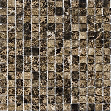 Мозаика StarMosaic JMST023 Dark Emperador Polished 30.5x30.5