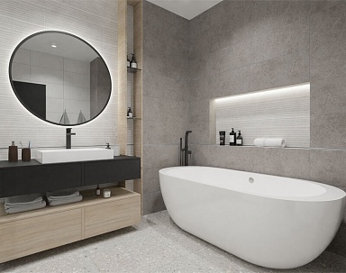 Плитка Global Tile GT158VG Sparkle Темно-серый 30x60
