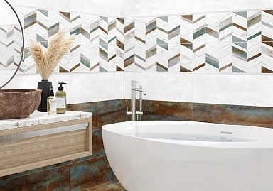Alma Ceramica BWM71MET707 бордюр Metallic Glossy Silver 12*740*9