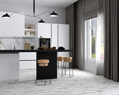 Керамогранит Eurotile Orion GP White 14,7x59,4