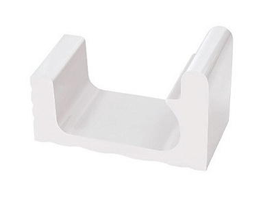 Декоративная вставка Serapool K453 1/2 часть переливного водоотводного канала White 29x12